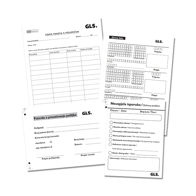 Blokovska roba - gls